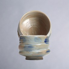 일본풍 유노미 찻잔 170~200ml 감성 도자기 티컵, 1개, 스카이