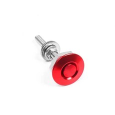 알루미늄 자동차 후드 핀 번호판 잠금 클램프 버튼 퀵 릴리스 래치 범퍼 직경, 1개, 5. 빨간색