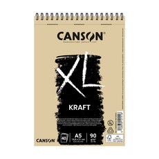 캔손 XL 크라프트(KRAFT) 패드 90G 드로잉 스케치 크로키, 1개, A5