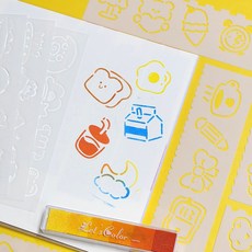 그리기도안 플라스틱모양자 모형자 그림도형 4개