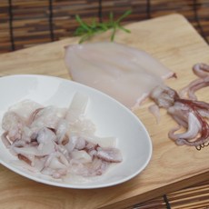 제주한치회 한치볶음용 깨끗하게 손질된 제주산 손질 한치 500g 간편 한치회 통찜