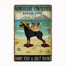 GeRRiT 터미네이터 빈티지 금속 주석 로고 재미있는 포스터 집 장식 아트 벽 차고 바 영화관 거실에 적합, 01 20x30cm