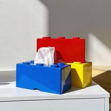 옥스포드 블록 티슈케이스, 블루, 1개