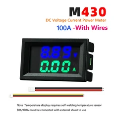 호환 디지털 전압계 전류계 DC0-100V 전압 전류 계량기 0.56 인치 LED 디스플레이 고정밀 10A 50A 100A, 01 CHINA, 04 styleI