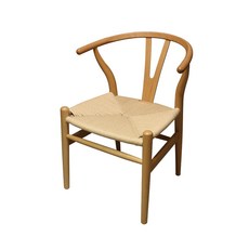 光悅制作 CW-63 Y-Chair 復刻餐椅 經典實木曲線餐椅, 原木色, 1箱
