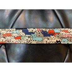 北烏/原聲 Arrietty 限量手工烏克麗麗背帶 減壓設計 3.8cm粗款 台灣製, 1個, 貓咪款2 紅藍色