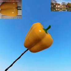 장식 귀여운 채소 꾸미기 실외 과일 호환 차량용 안테나볼 소품 튜닝 용품, 파프리카는 안테나를 달지 않는다.