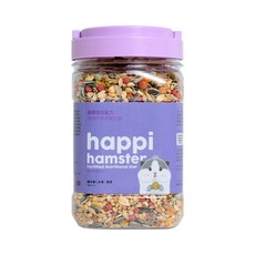 happi hamster 倉鼠飼料 倉鼠糧 健康糧 老鼠飼料 乾糧 - 有才寵物商店 快速到貨, 1個, 健康免疫配方600g(紫)