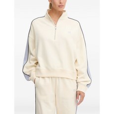 P.E네이션 스트라이프 디테일 집업 스웨트셔츠