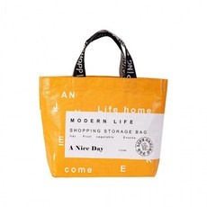 모던라이프 디자인 코팅 타포린백 소형, 1개, 타포린백 모던라이프 옐로우(S)