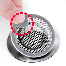 욕조거름망 세면대 머리카락 배수구망 하수구 스텐 욕실 화장실 욕조망 싱크대 손잡이형