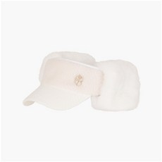 까스텔바작 여성 뽀글이 귀달이 탈착 썬캡 BGDWGC704, 화이트(WH)