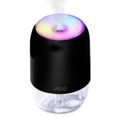 YELO 미스트미니 0.2 초음파 무드등 미니가습기 USB타입 저소음 휴대용 데스크용, 블랙