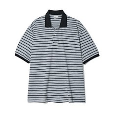 매장정품 PARTIMENTO 파르티멘토 멀티 스트라이프 칼라 티 그레이 PY-25172 GY 887586