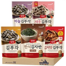 [블루존] 동원 양반 김부각50g (김+마늘+새우+김치맛)+김자반50g, 50g, 1개