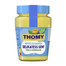 독일 머스타드 토미 델리카테스 센프 미텔샤르프 유리병 250 German Mustard Thomy Delikatess Senf Mittelscharf in Glas 250ml Fr, 1개