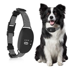 Garrl 강아지 짖음방지기 전기목걸이 개짖음방지 충전식 방수, 1개, 블랙