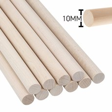 지름10mm FAS beech목봉 나무봉 목재스틱 원목봉 행잉 우드환봉, 1cmx30cm