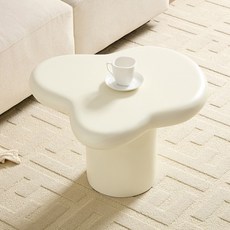 Hazoae 뭉게구름 디자인 탁자 북유럽 크림스타일 거실테이블