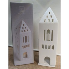 räder 瓷製房屋燭台, 白色