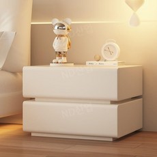 조명 서랍장 협탁 무드등 모던 침실 서랍 원목 선반, A.  off-white, 1개