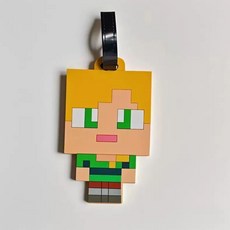 버딩 마인크래프트 캐리어 네임택 여행 가방 이름표 라벨, 2번_알렉스, 1개