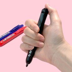 마이펜 마이노크 국산 유성매직 M 노크식 낱개, 블랙