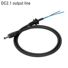 셀프수리 전기 자전거 충전 헤드 리튬 배터리 출력 라인 원형 암수 베이스 Dc2.1 / 2.5 플러그 소켓 36V, 04 DC2.1 output line