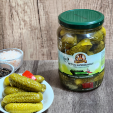 마리아나 오이피클 병조림 러시아식 먹거리, 1개, 680g