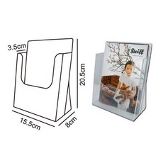 W.I.P 聯合 T1621 桌上型目錄架 (A5) - 穩固耐用，適用於零售店面、展覽會場、辦公室等多元場所, 1個