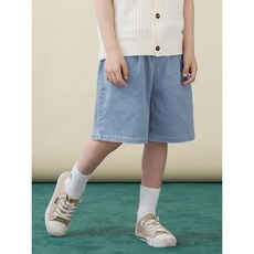 빈폴 키즈 BEANPOLE KIDS 쿨데님 반바지 - 스카이 블루 반팔 반바지 바람막이 상하복