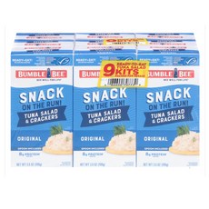 Bumble Bee 범블비 참치 샐러드 앤 크래커 오리지널, 9개, 100g