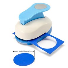 1 원형 펀치 25.4mm 커터 도구 구멍 수제 종이 공예 레버 DIY 스크랩북 카드스톡 인사 카드 아트 재미있는 프로젝트, Circle-1