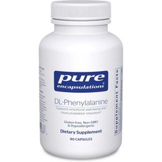 퓨어인캡슐레이션 DL페닐알라닌 500mg 프리폼 DLPA 식물성 90캡슐