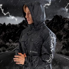 RAVER 우비 오토바이 바이크 라이더 우의 비옷 레인 재킷 팬츠, RAVER 우비 하의／ 블랙, L