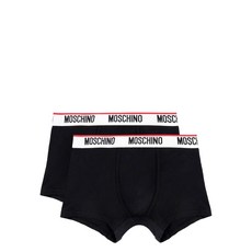 모스키노 로고 웨이스트밴드 브리프 2팩 세트