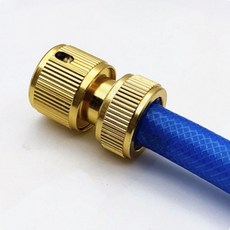 황동 커넥터 수도 호스 연결 퀵 커플러 누수방지 고정 내구성 강화, 1개