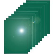 다한진 컬러 아크릴 A3(297mm420mm*2T) 두께2mm 미술용 그리기판 DIY용, 10개, 녹색