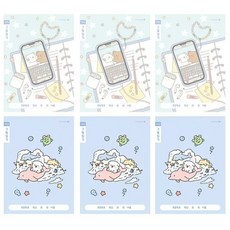 모닝글로리 초등 1-2 그림일기장 B 2면1일 2종 x 3p 세트, 곰돌이 + 돌고래, 1세트