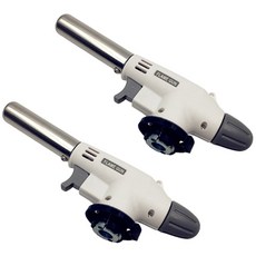 캠핑용 요리용 원터치 가스토치 액화방지 경량 토치 2가지 불조절 타입, 4개