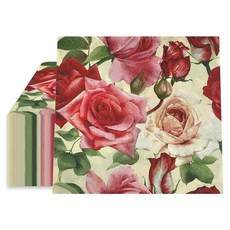 20개/팩 꽃무늬 인쇄 일회용 종이 냅킨 장식 웨딩 파티 2겹 사각형 디너 214079, Style 2, 20개