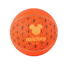 兒童橡膠籃球 運動玩具 幼兒園遊戲皮球 冰雪奇緣2 蜘蛛人卡通拍拍球 交換禮物 便宜玩具, 五號橘色米奇, 1個