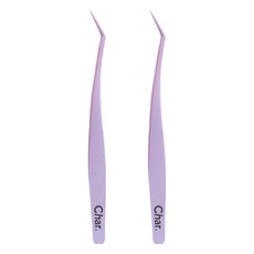 Char 논 스틱 족집게, 2개, 퍼플