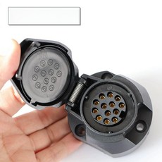 보트 주행등 선박 데루등 후진등 헤드라이트 조명, 유로 13핀 싱글 콘센트, 1개