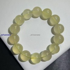 新品*熱銷*檸檬黃水晶手串高冰透體百搭暴力黃水晶黃發晶大卡手串黃阿塞手鏈