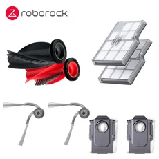 메인 브러시 세척 가능 필터 사이드 천 Roborock Saros 10 용 먼지 봉투 진공 청소기 액세서리, 03 Set 3