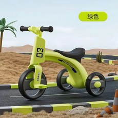 다기능 아기 스쿠터 라이트 뮤직 워커 2-6 세 어린이 삼륜차 3 인 1 신제품, GREEN