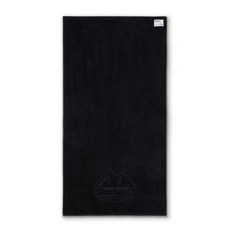 SLOTHFUL 純棉浴巾 柔軟吸水 簡約設計, 浴巾 黑(SPAD053), 1個