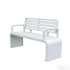 정류장 벤치 마당 벤치의자 공원 벤치소파 펜션 야외, 1개, 120x40x83cm 화이트