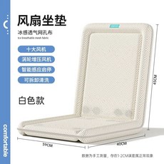 사무실 통풍시트 USB 컴퓨터 의자 아이스 차량 방석 쿨링, B. 자동 감지 상위 10개 팬 화이트